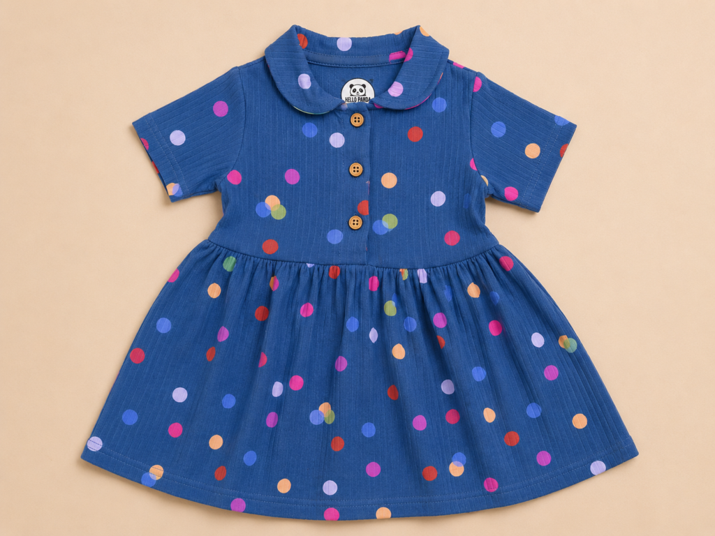Navy Frock for Kids
