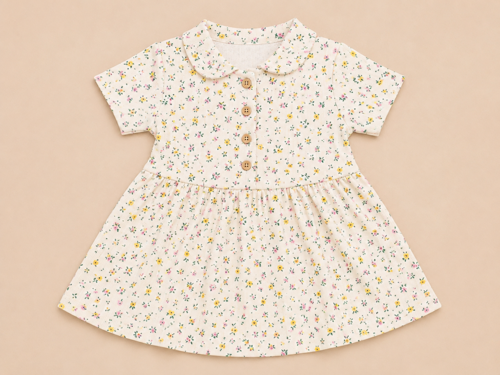 cream frock