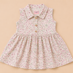 Sleeveless cream frock