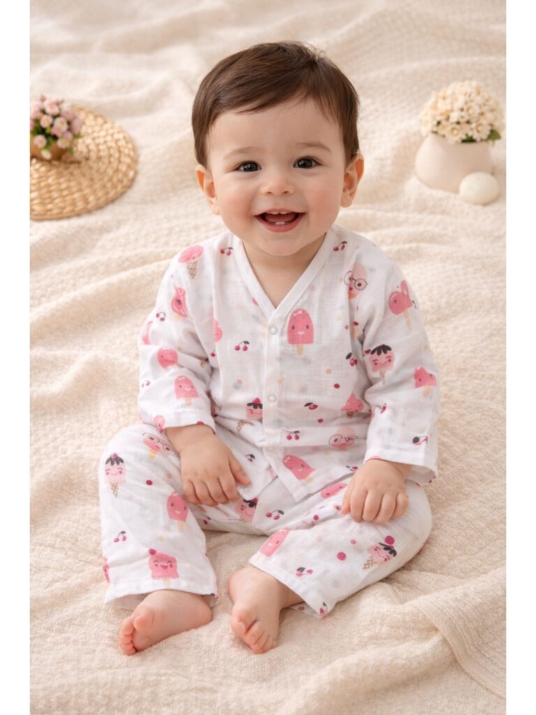 muslin nightsuit unisex