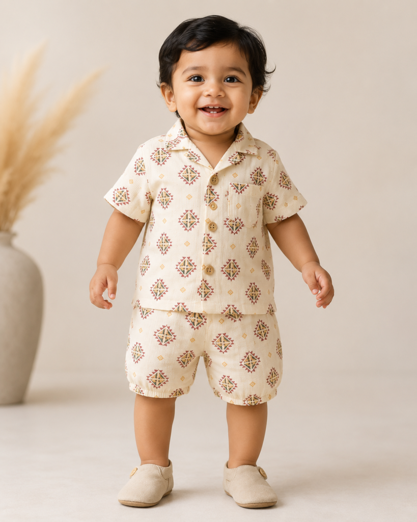 cream colour dress for boys